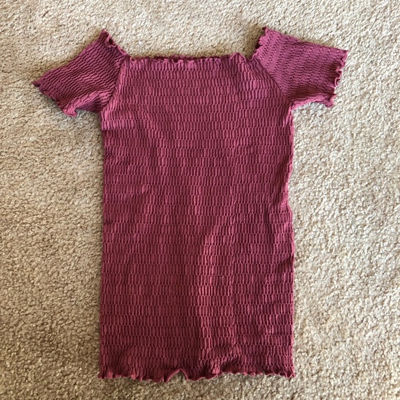Intimately Free People Mauve Stretchy Square Neck Top - Picture 2 of 4